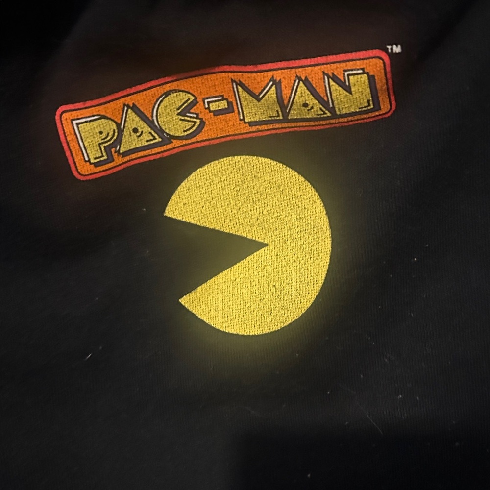 Pac-Man Women's Black Joggers with Colorful Ghost Accents - Picture 3 of 8